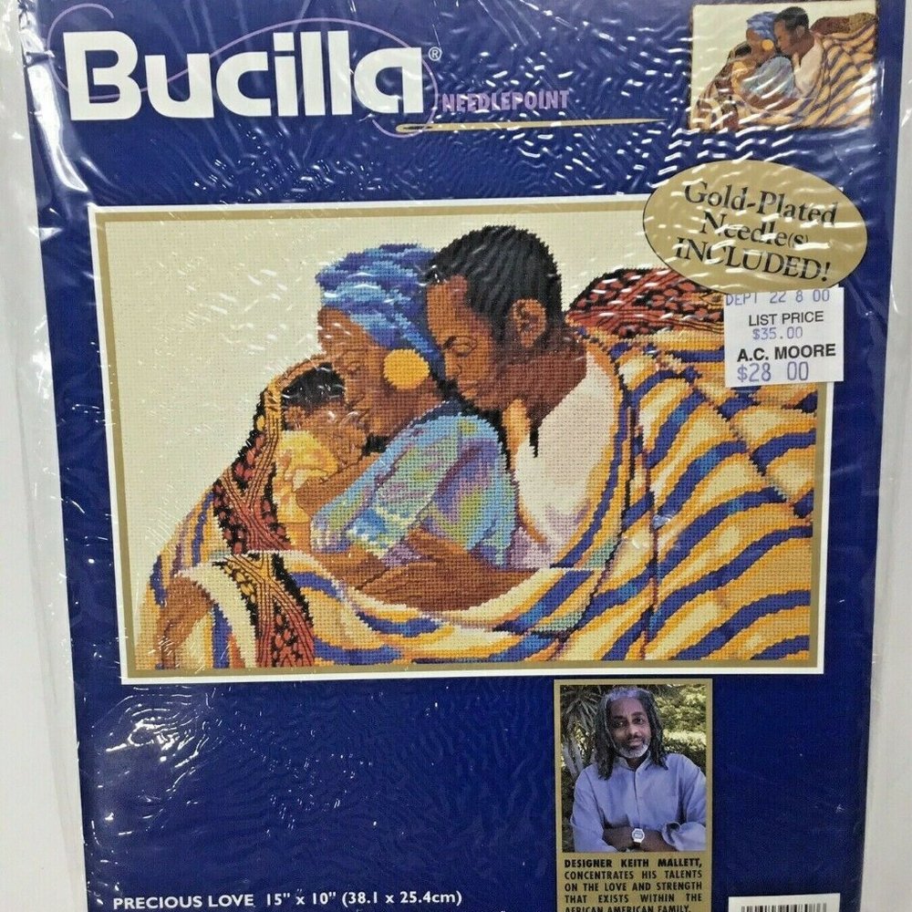 Bucilla~Needlepoint~Precious Love~Family~Folk Art~ - Picture 3 of 8